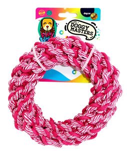 DM COLORFUL ARO TRENZADO ROSA&BLANCO